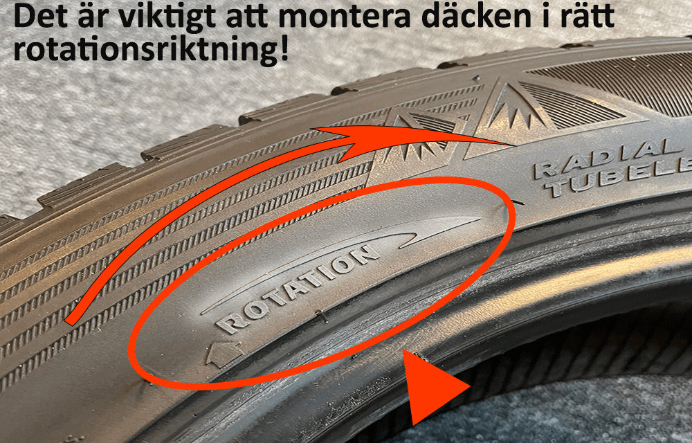 Viktiga insikter om rotationsriktningen på däck av Henrik Bjurhem